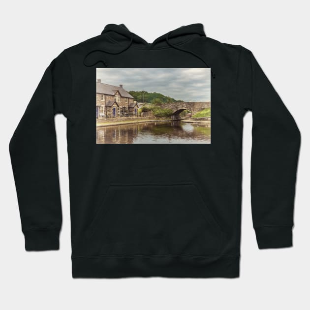 The Canal Basin At Brecon Hoodie by IanWL